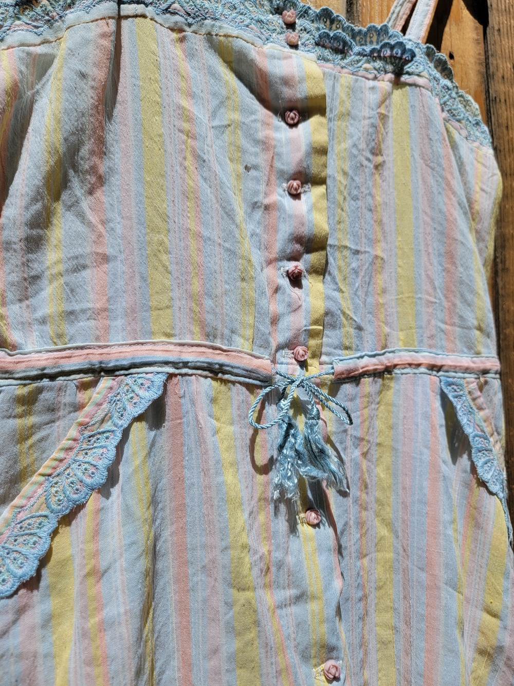 Vintage Dress Pastel Stripes
